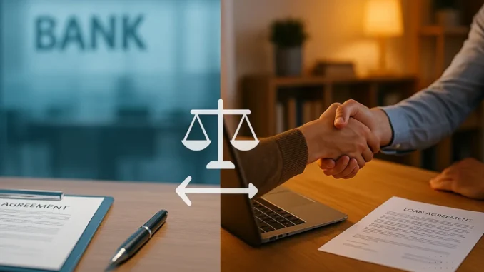 Bankkredit vs. Privatkredit von privaten Geldgebern