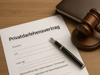Privatdarlehensvertrag erklärt